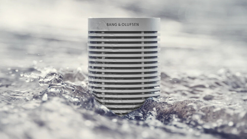 Głośnik mobilny BANG & OLUFSEN Beosound Explore odpornosc woda pyl zanurzenie w wodzie