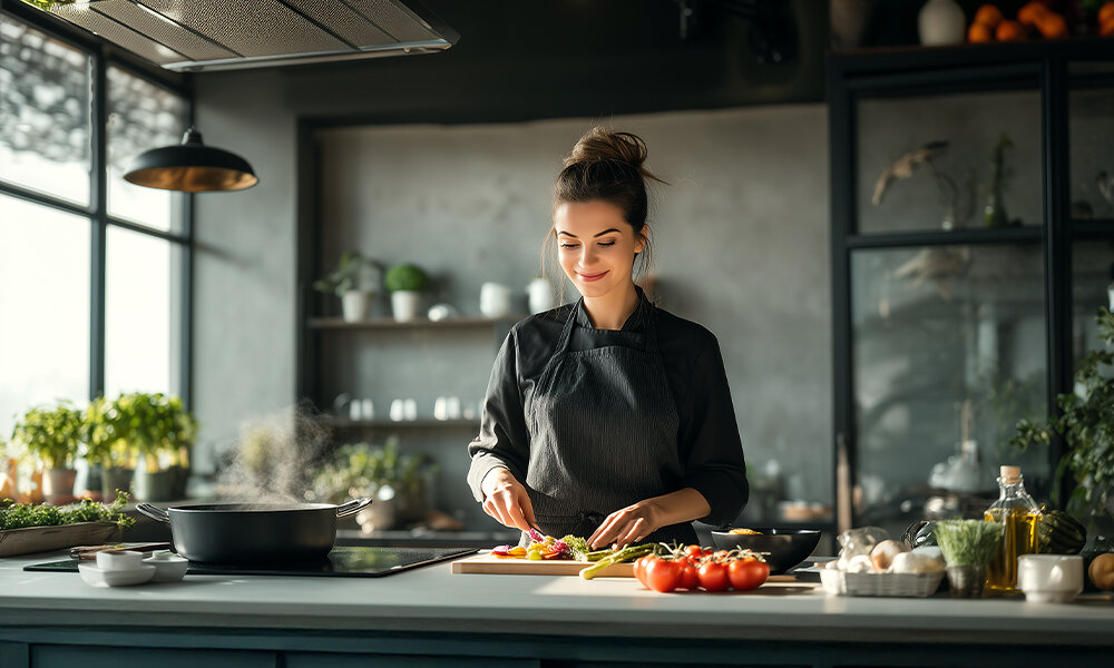 OKAP MIDEA MH60B4300B-ES, 800M3 H, 67DB, KLASA A, STEROWANIE GESTEM T-LINE