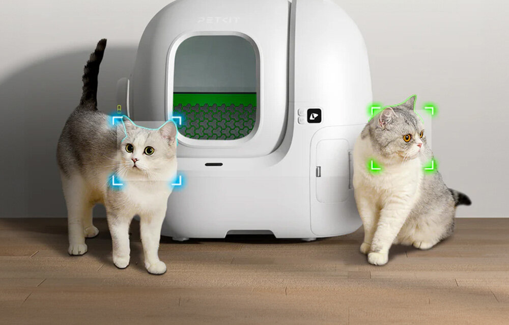 Kuweta dla kota PETKIT Purbot MAX PRO kwa koty rozpoznawanie zwierzaka technologia AI identyfikacja aplikacja petkit profile zwierząt