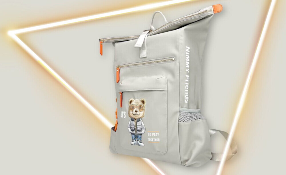 Nimmy Cool&Cute 2.0 Dog – plecak z haftem, silikonowa powłoka, stylowy i funkcjonalny