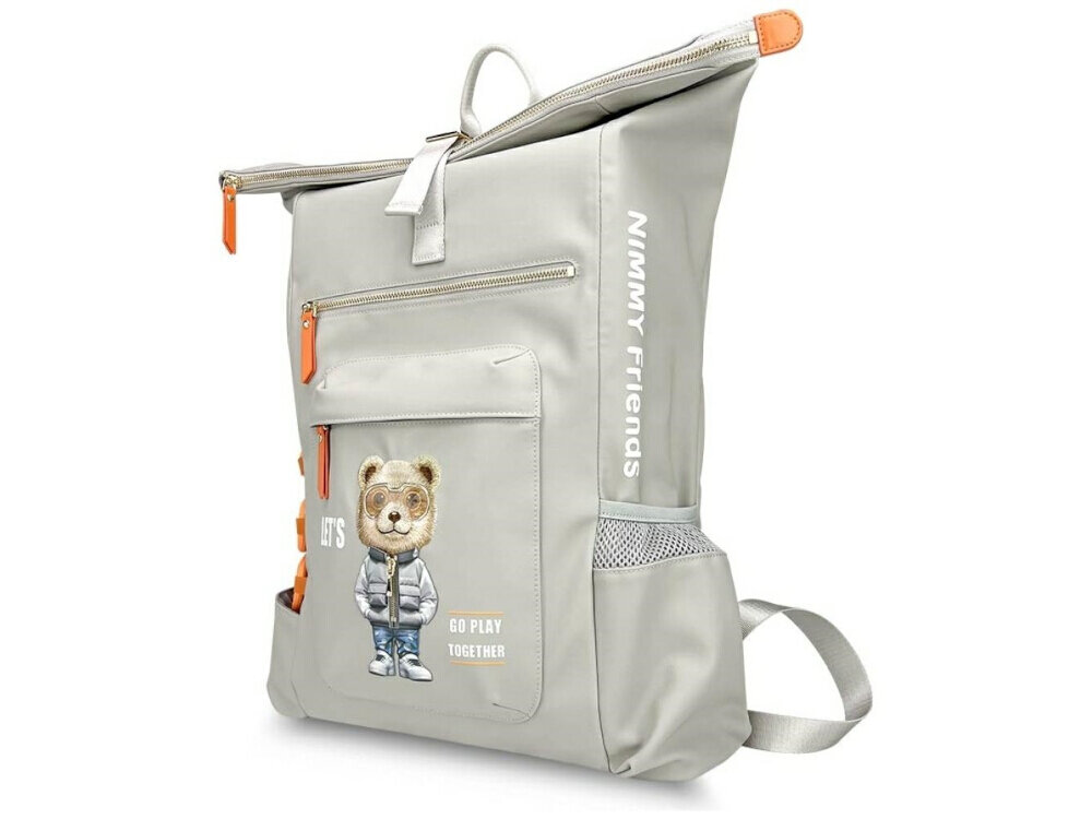 Haftowany plecak Nimmy Dog – z okularami, suwak 3D, styl młodzieżowy i codzienny