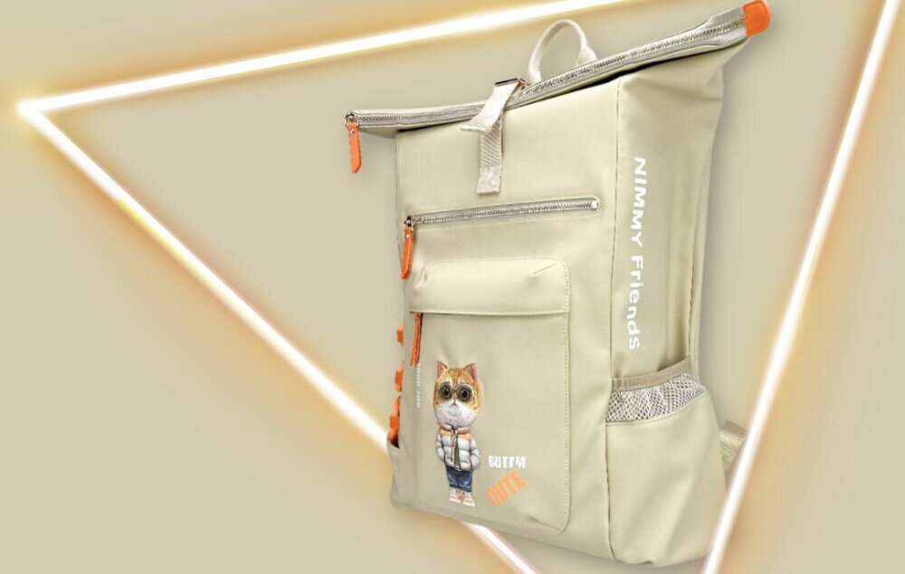 Nimmy Cool&Cute 2.0 Dog – plecak z haftem, silikonowa powłoka, stylowy i funkcjonalny