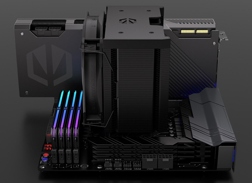 Chłodzenie CPU ENDORFY Fortis 5 Czarny kolor wygląd konstrukcja