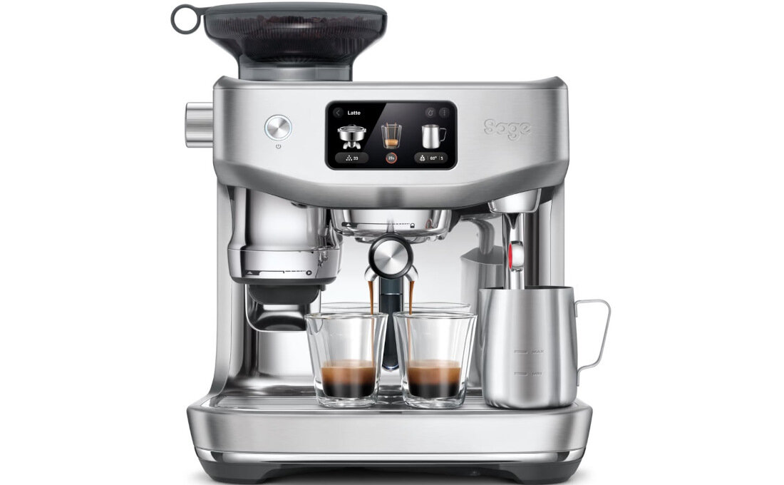 Ekspres SAGE The Oracle Jet SES985BSS Srebrny Wygoda i kontrola dokładność dostosowanie proces parzenia kawa moc zbiornik woda kawa