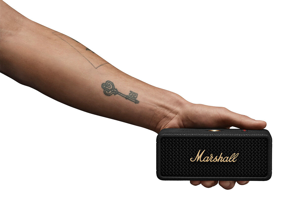 Мобільна колонка MARSHALL Emberton III Потужний звук, який вас здивує - колонка, яка поміщається у вашій долоні
