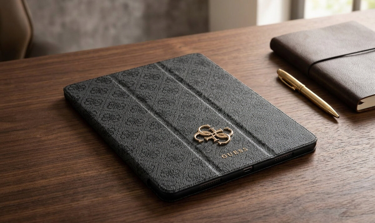 Etui na iPad Pro GUESS Magnetic 4G Big Logo Czarny