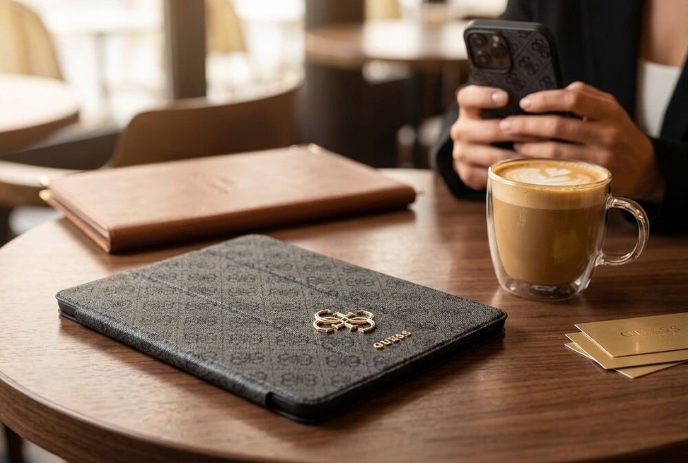 Etui na iPad Pro GUESS Magnetic 4G Big Logo Czarny