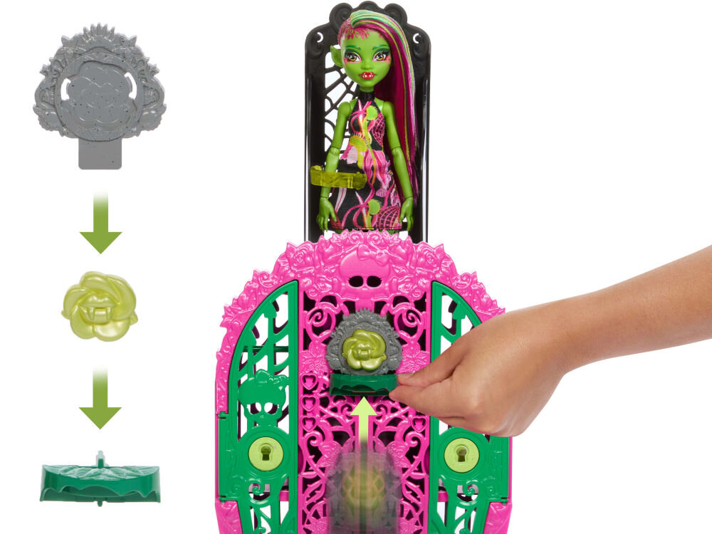 Lalka MONSTER HIGH Straszysekrety Venus McFlytrap HYT75 instrukcja montażu talizmanu wysywanie lalki z szafy