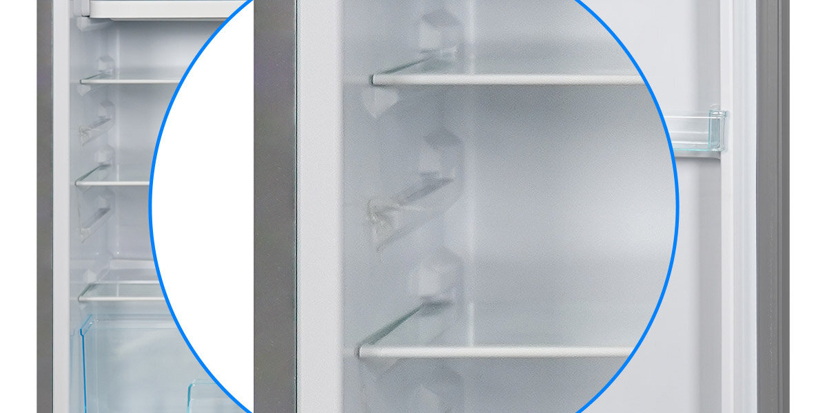 Lodówka LIN LI-BC92 85cm solidne wytrzymałe szklane półki odporne na obciążenia trwałość na lata