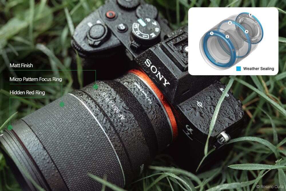 SAMYANG AF 35 mm f-1.4 P FE uszczelnienia odporność na kurz deszcz fotografia plenerowa