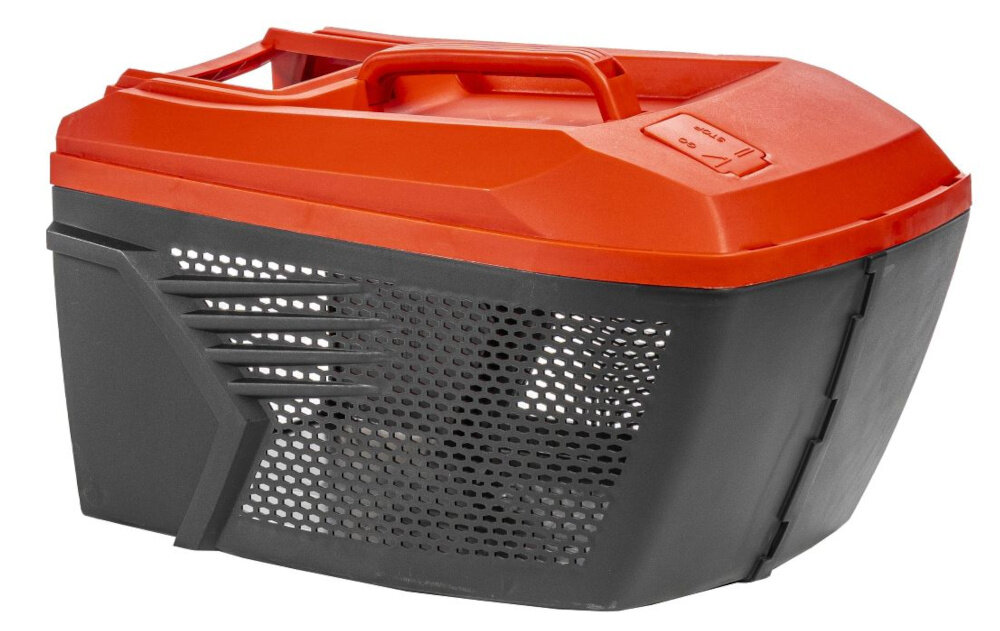 Kosiarka elektryczna DEDRA DED8742 1800W 420mm kosz na białym tle kosz o pojemności 40 l z trwałego tworzywa sztucznego lekka konstrukcja łatwy system mocowania uchwyt