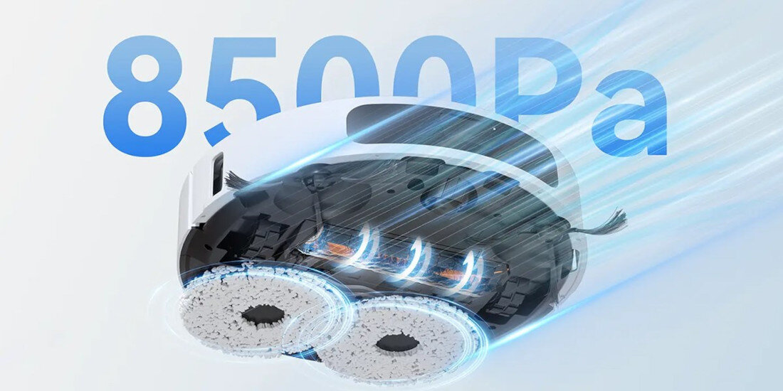 Robot sprzątający IMOU Vacuum Cleaner RV3 moc sprzątania moc ssania okrągłe szczotki zabrudzenia zanieczyszczenia systemy rozpoznają dywany głębokie czyszczenie