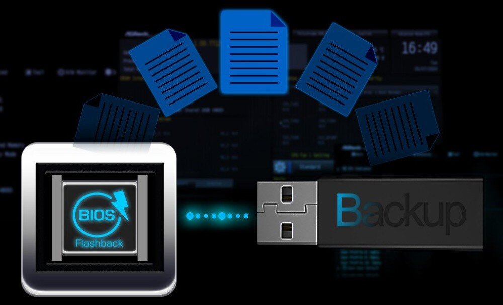 Płyta główna ASROCK B860 LiveMixer WiFi Grafika z przyciskiem aktualizacji i pamięcią USB przesyłającą pliki do systemu