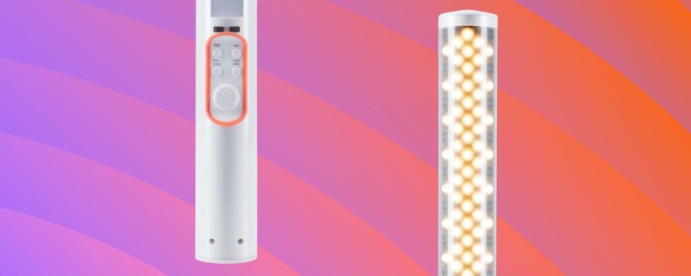 Lampa LED Yongnuo YN360 II - RGB, WB (3200 K - 5600 K) zbliżenie na panel sterowania oraz diody LED