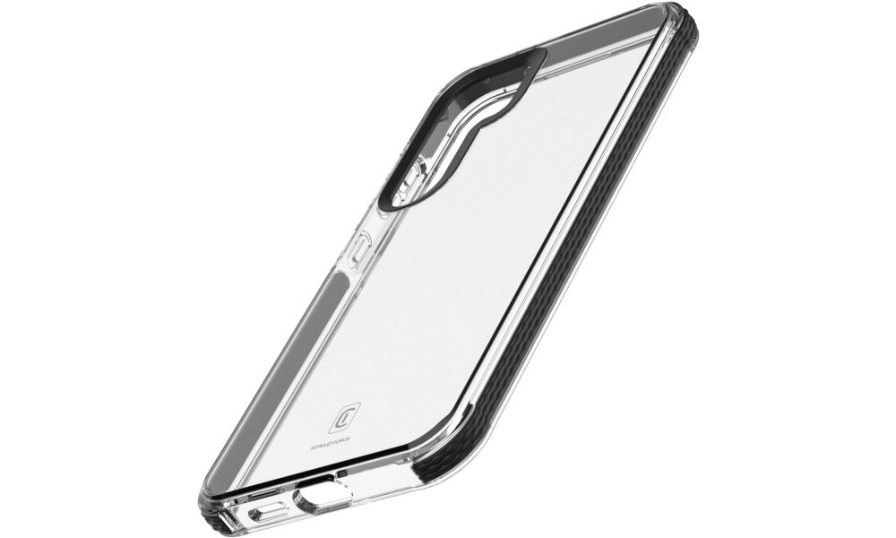 Etui CELLULARLINE Tetra przezroczyste etui na białym tle