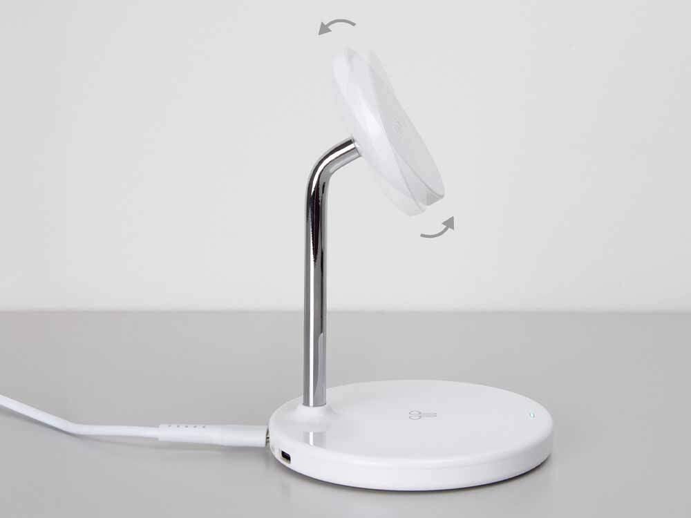 Ładowarka indukcyjna SBS MagSafe 2w1 Słuchawki douszne z płaską podstawą lub telefony z Androidem o mocy 5W