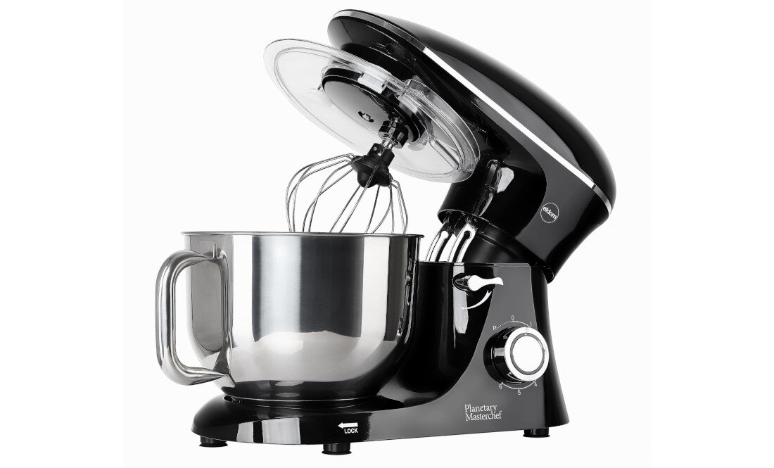 Robot planetarny ELDOM WRK2000 Stelo Czarny zdjęcie lifestyle Pojemna misa Metalowa misa z wygodnym uchwytem