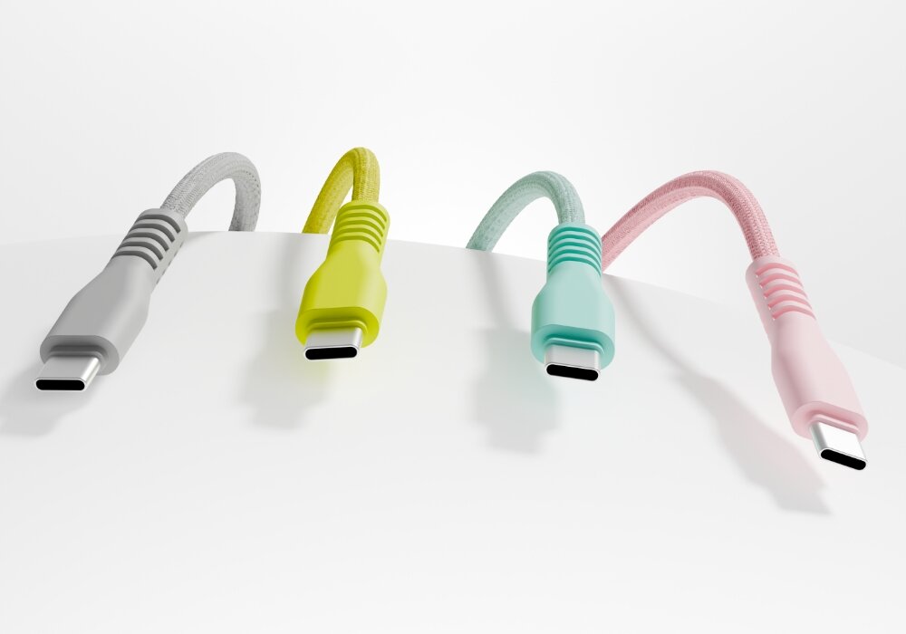 Kabel USB-C QUALO 4 różne kolory