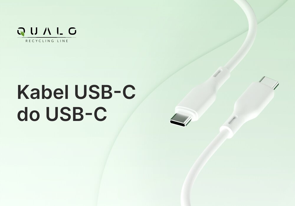 Kabel USB-C - USB-C QUALO Recycling kv początek opisu