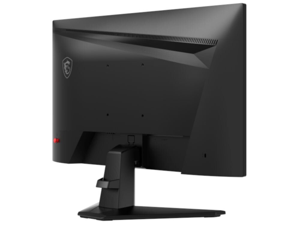 Monitor MSI G242L 23.8 cala 1920x1080 IPS 144Hz 1ms [MPRT] prezentacja monitora na białym tle pod kątem od tyłu AI Vision widoczność szczegółów w ciemnych fragmentach dostosowanie jasności i kolorów w czasie rzeczywistym HDMI™ CEC synchronizacja ustawień automatyczne wykrywanie dostosowanie profilu pracy monitora