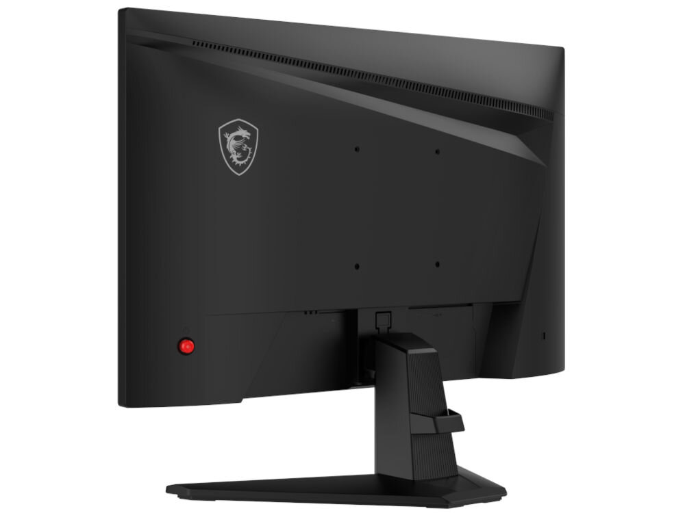Monitor MSI G242L 23.8 cala 1920x1080 IPS 144Hz 1ms [MPRT] prezentacja tylnej obudowy monitora regulacja kąta nachylenia ekranu od -5° do 20° dostosowanie do indywidualnych preferencji standard VESA 100 mm montaż na uchwytach ściennych lub ramionach