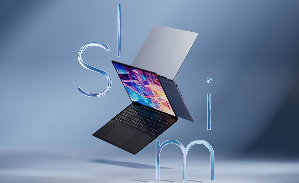 Laptop ASUS Vivobook S 16 OLED - Smukły laptop ASUS Vivobook S 16 OLED, który charakteryzuje się eleganckim designem i zredukowaną wagą, dobry do pracy w podróży.