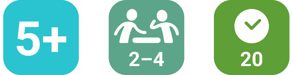 Gra planszowa RAVENSBURGER Minecraft Builders & Biomes Junior 24688 pudełko z grą na tle lasu cechy gry wiek graczy liczba graczy czas gry