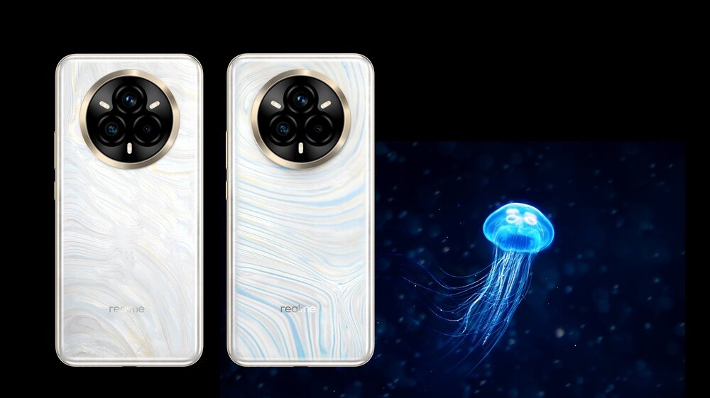 Smartfon REALME 14 Pro+ wizualizacja zmiany koloru  