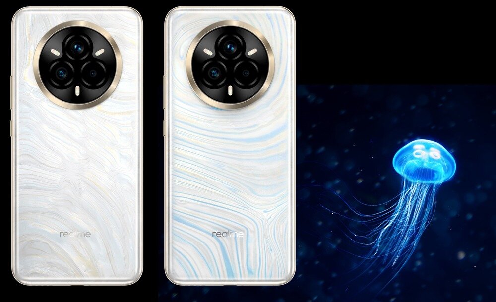 Smartfon REALME 14 Pro zmiana kolorów na plecakch    