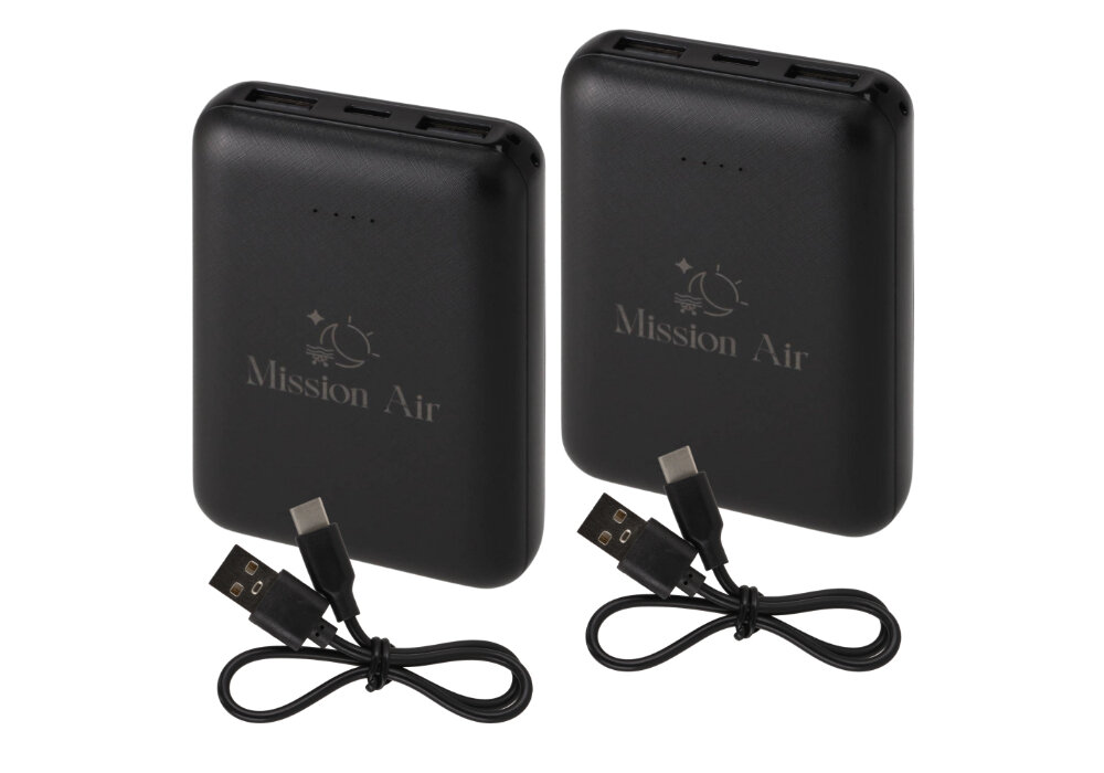 Bielizna podgrzewana MISSION AIR E-Underwear Men +2 x Powerbank (rozmiar L) Czarny