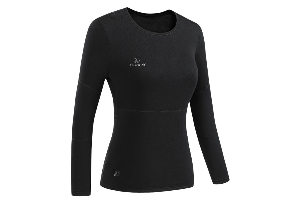 Bielizna podgrzewana MISSION AIR E-Underwear Women Set (rozmiar L) Czarny + 2 x Powerbank