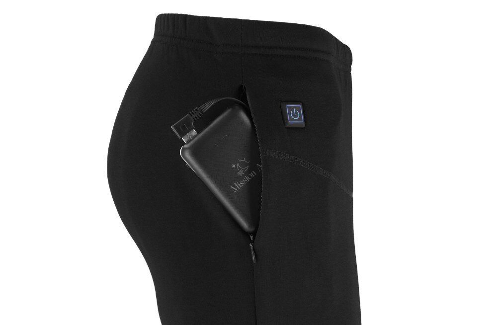 Bielizna podgrzewana MISSION AIR E-Underwear Women Set (rozmiar L) Czarny + 2 x Powerbank