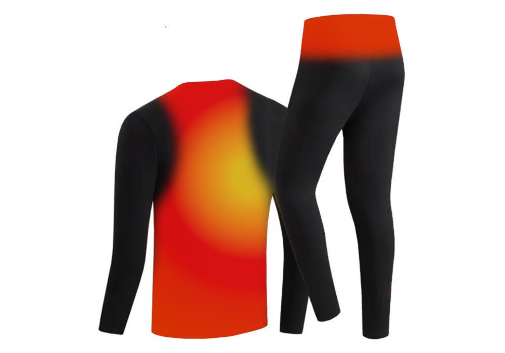 Bielizna podgrzewana MISSION AIR E-Underwear Men Set (rozmiar XL) Czarny + 2 x Powerbank