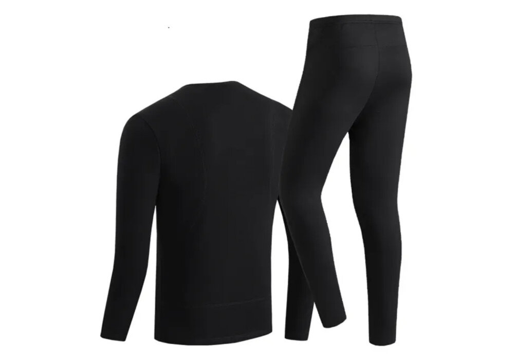 Bielizna podgrzewana MISSION AIR E-Underwear Men Set (rozmiar XL) Czarny + 2 x Powerbank