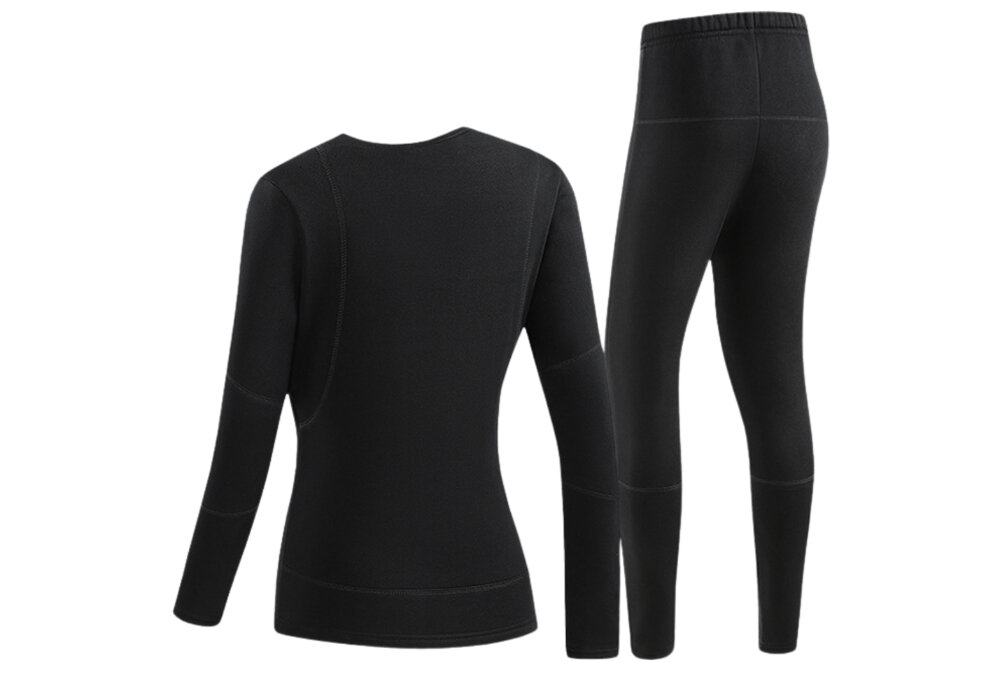 Bielizna podgrzewana MISSION AIR E-Underwear Women Set (rozmiar M) Czarny + 2 x Powerbank