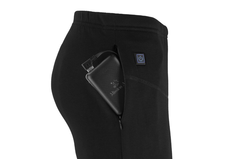 Bielizna podgrzewana MISSION AIR E-Underwear Women Set (rozmiar M) Czarny + 2 x Powerbank