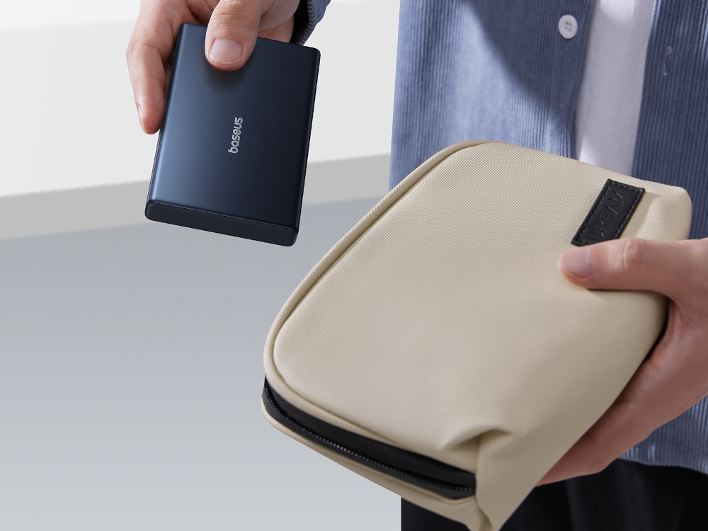 BASEUS PicoGo 10000 mAh 20 W szybkim ładowaniem eleganckim designem inteligentny system zarządzania energią czytelny wyświetlacz LED poziomem naładowania