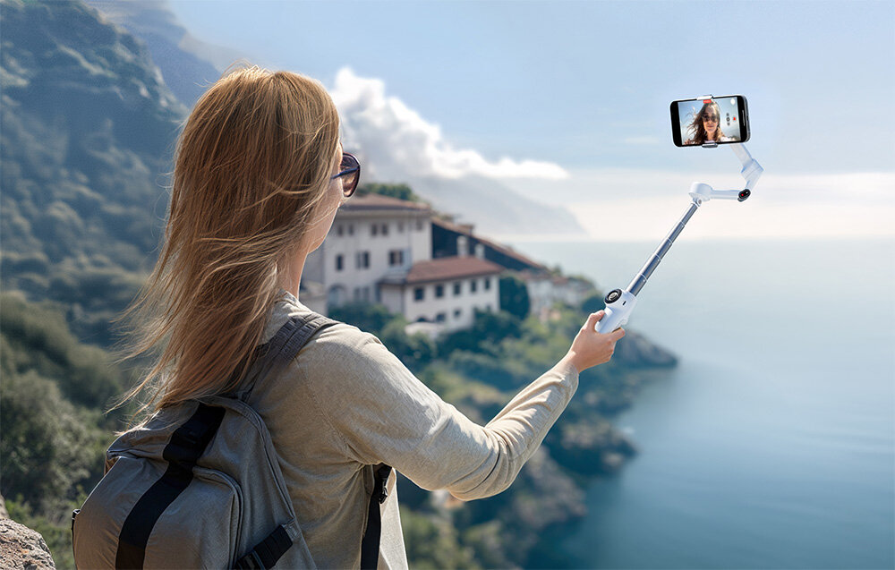 Gimbal INSTA360 Flow 2 Pro nagrywanie selfie