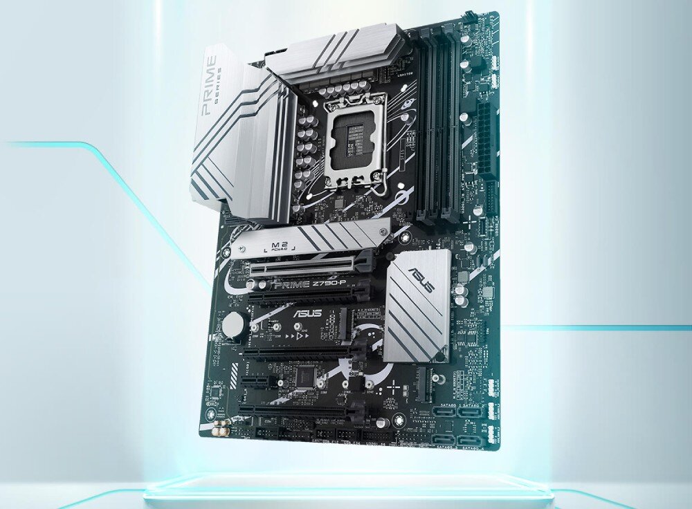 Komputer MAD DOG COUGAR-UNIFACE-I02WR32WP Płyta główna ASUS z chłodzącymi radiatorami i układem elementów do obsługi wydajnych podzespołów