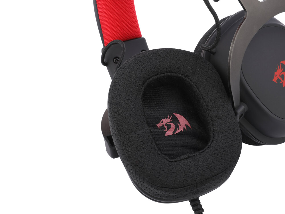 Słuchawki REDRAGON Zeus Lite H510-LT konstrukcja wygoda waga lekkosc godziny uzytkowania miekkie nauszniki