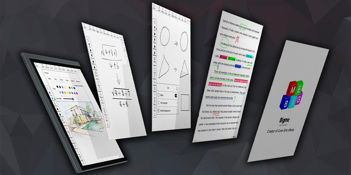 Czytnik Bigme B1051C - czytnik, rozrywka, czytanie, dokumenty