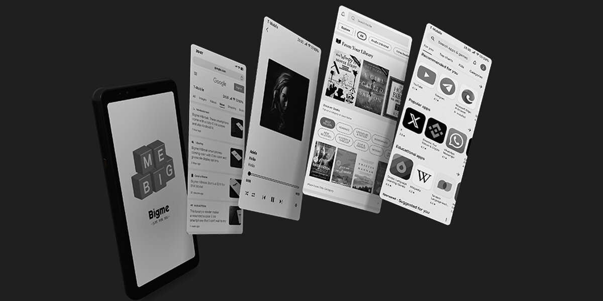 Czytnik e-booków BIGME Hibreak - czytnik, jakosc, urzadzenie, funkcje