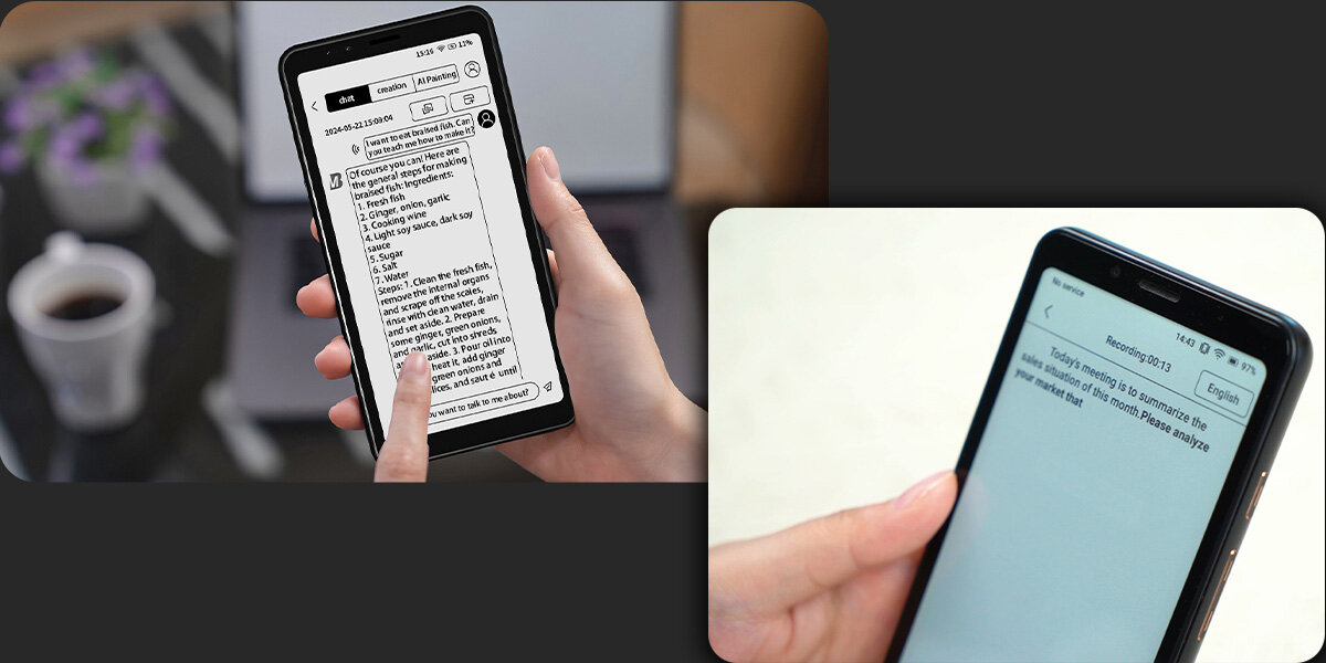 Czytnik e-booków BIGME Hibreak - czytnik w dloni, asystent funkcja czytnik w dloni