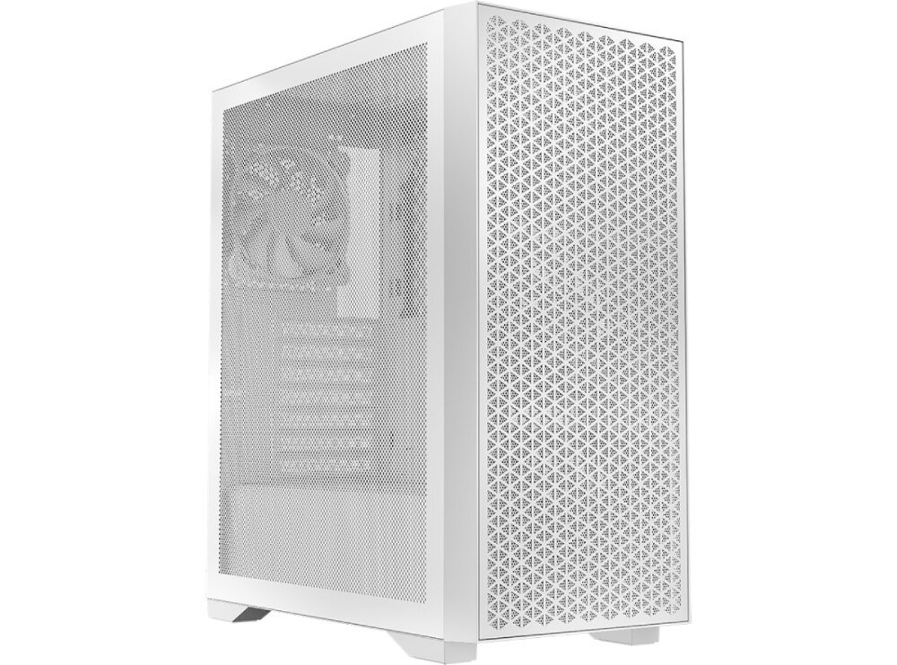 Obudowa LOGIC Dart Pro Midi Obudowa komputera z widocznymi podświetlanymi wentylatorami RGB, wygląd, panel boczny, podświetlenie