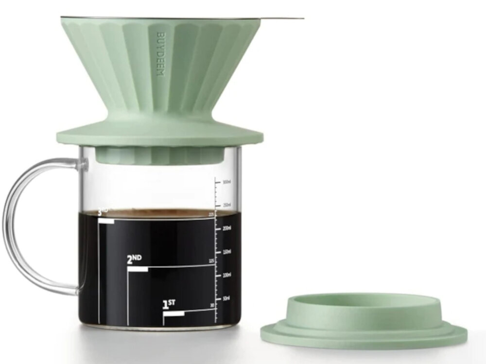 Zaparzacz BUYDEEM CD1024-CG (350 ml) Silikonowy filtr elastyczny trwały ochrona ułatwienie czyszczenie