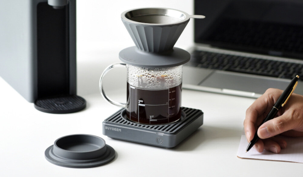 Zaparzacz BUYDEEM CD1024-IG (350 ml) Silikonowy filtr elastyczny trwały ochrona ułatwienie czyszczenie
