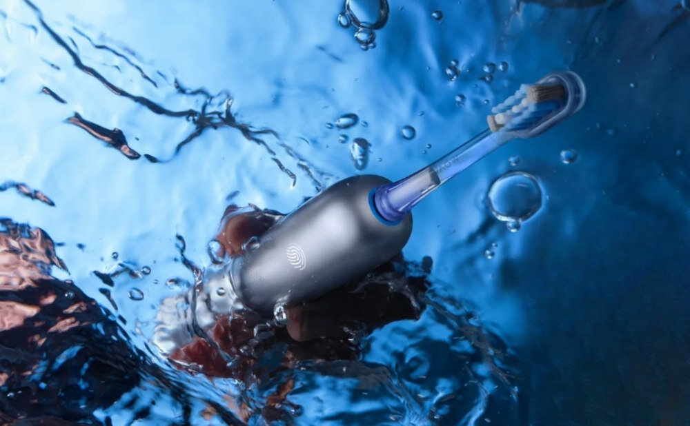 Szczoteczka soniczna DREAME Mova Fresh Pro Srebrny odporność konstrukcji Nanopowłoka hydrofobowa wodoodporność IPX7 ochrona Odporność na upadki i łukowaty kształt higiena
