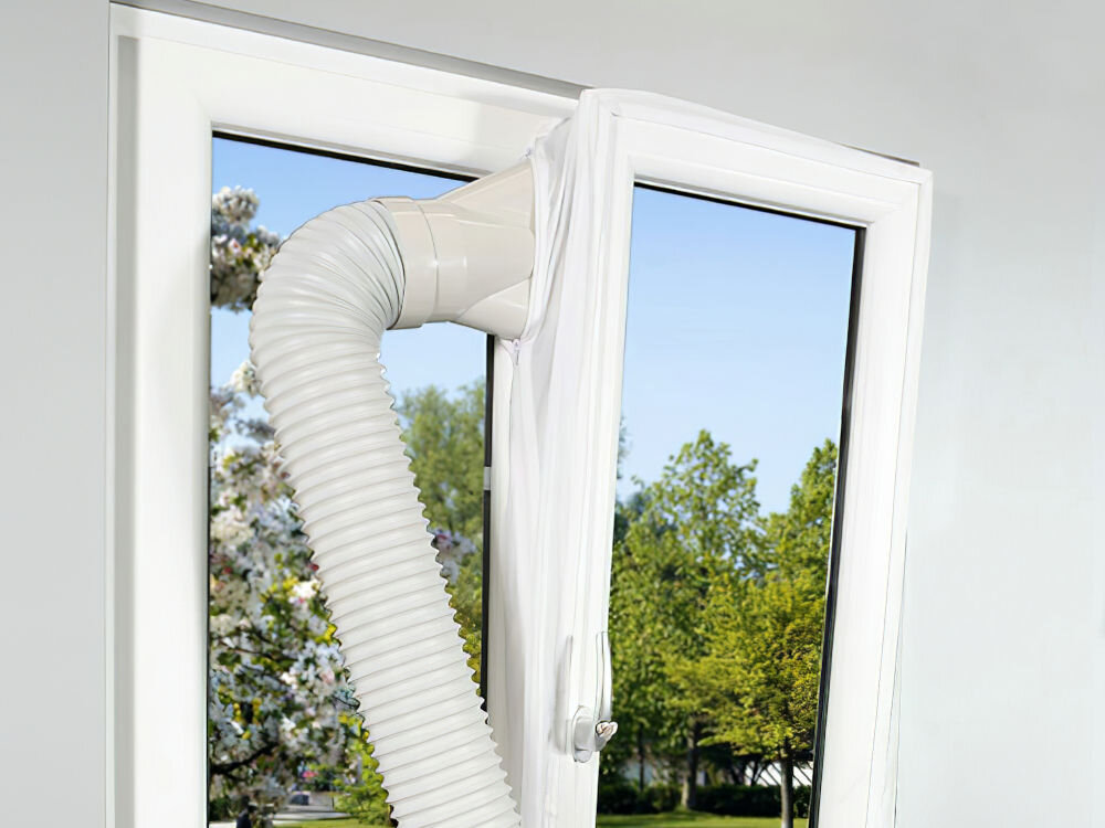 Uszczelka okna do klimatyzatorów przenośnych taśma na rzep łatwy montaż demontaż