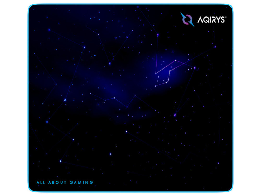 Podkładka AQIRYS Parsec AQIRYS Parsec Powierzchnia z mikrofibry czujnika optycznego lub laserowego jednolita faktura - podkładka od góry na białym tle