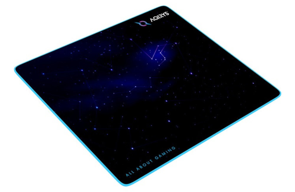 Podkładka AQIRYS Parsec 400 × 450 × 3 mm myszy Rozmiar XL - podkładka pod kątem na białym tle